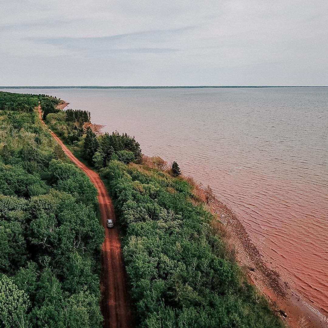 PEI bike tours trail dirt road